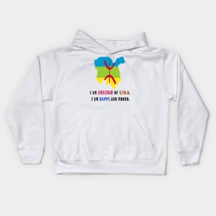 i am amazigh of usa i am happy and proud Kids Hoodie